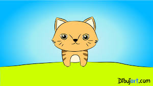 Dibujos con estilos tiernos y amorosos son los que representan el estilo kawaii, y a continuación reunimos los más lindos para colorear en las siguientes dibujo de nube con lluvia animado con estilo kawaii para colorear. Gato Dibujo Animado Facil
