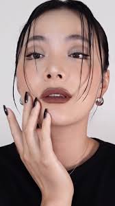 A bolder makeup look with dark lips💋 Products used: @Kylie Cosmetics lip  liner in Dolce K OverLow lip tint in Sienna Wood #makeup #cosmetics  #kbeauty #koreanmakeup #liptint #lipstick #lipcombo ...