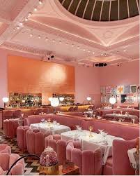Travel Tuesday Old World Hospitality Modern Luxury Linda Merrill Romantic Restaurant Pink Restaurant Room London
