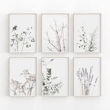Black And White Farmhouse Wall Decor Botanical Print Set Of 6 Farmhouse Print Printable Art Etsy Wall Decor Printables Printable Wall Art Etsy Printable Art