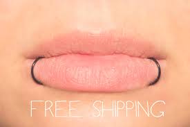 Maybe you would like to learn more about one of these? Fake Lip Ring Snake Bites Lip Cuffs No Piercing Black 20 Etsy