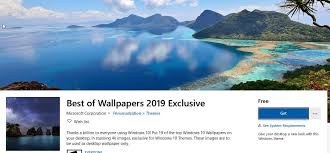Home > downloads > wallpapers > 2019. Microsoft Releases Best Of Wallpapers 2019 Exclusive Theme For Windows 10