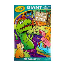 Features scenes of favorite frozen characters. Crayola The Trouble With T Rex 18 Giant Coloring Pages Target