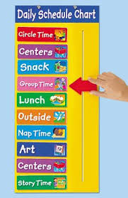 what will we do today schedule chart preschool