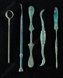Surgical Instruments From Pompei Rome Museo Storico Nazionale Dell Arte Sanitaria Medical Art Museum Pompei Histoire Ancienne Archeologie
