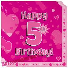 We did not find results for: Kindergeburtstag Servietten Happy 5th Birthday Pink Zum 5 Geburtstag Madchen