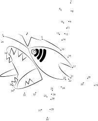 There's something for everyone from beginners to the advanced. Sharpedo Pokemon Dot To Dot Coloring Page Free Printable Coloring Pages For Kids