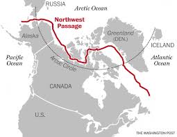 The red lines are possible routes that ships can use to traverse the northwest passage, a shipping route that connects the atlantic ocean to the pacific ocean through the canadian arctic. The Arctic Is Melting But Shipping Through The Northwest Passage Is Another Story North West Passage World Geography