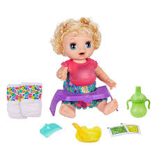 When your baby is a newborn, all they need is a sponge bath to keep them clean. Baby Alive Happy Hungry Baby Blonde Curly Hair Doll