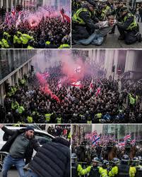 🚨 MANCHESTER ERUPTS INTO CHAOS 🚨 Tensions exploded on the streets of  Manchester as a major anti-migration demonstration descended into dramatic  clashes between rival groups. Shocking scenes unfolded as protesters and  counter-protesters