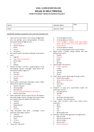 Soal dasar desaian grafis kelas xi uts semester 2 genap.d e s a. Doc Soal Uas Mulok Xi Multimedia Docx Agnes B Djeharud Academia Edu