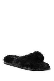 Faux Fur Thong Slipper