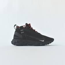 Nike React Runner Mid Wr Ispa Black White Crimson Nike Runners Sneakers Keep Shoes