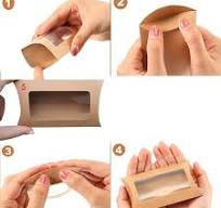 Mini Verpackungsboxen 40 Stück Mini-Kissenboxen Aus Kraftpapier Mit  Sichtfenster - Süße Verpackung Für Süßigkeiten, Schmuck & Gastgeschenke  Verpackung ...