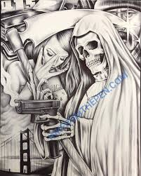 Santa Muerte Chicano Art Lowrider Art Chicano Art Tattoos Shop for santa muerte art from the world's greatest living artists. chicano art lowrider art chicano art