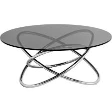 Shop wayfair for all the best glass round coffee tables. Premier Housewares Round Coffee Table Chrome And Glass Gr