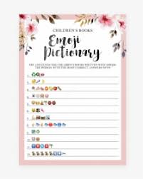 Games are a great way to ge. Emoji Pictionary Printable For Girl Baby Shower By Free Printable Baby Shower Emoji Game Hd Png Download Transparent Png Image Pngitem