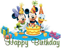 Let the birthday celebrations begin. Pin By Doris Casteel On Mickeytravels Lisa Ziegler Animated Birthday Cards Birthday Wishes For Kids Disney Birthday Card