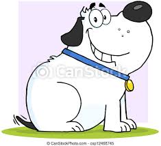 Big dog bopper the whopper is 'too fat for a kennel'. Smiling Gray Fat Dog Cartoon Mascot Character Canstock