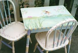 Fairy Table And Chair Set Hand Painted Child S Table And Etsy Kids Table And Chairs Hand Painted Furniture Painted Furniture