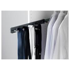 Are you trying to organise your wardrobe?. Komplement Pull Out Multi Use Hanger Dark Grey 58 Cm Ikea
