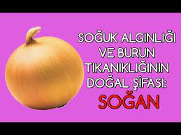 soguk alginligi ve burun tikanikliginin dogal sifasi sogan sifa bul