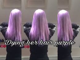 The color was vibrant but it got on everything! Pastel Purple Hair With Arctic Fox Girls Night Youtube