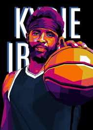 Kyrie Irving Basketball Poster 12x18 Framed Canvas Wall Art Kyrie Irving  Basketball Poster
