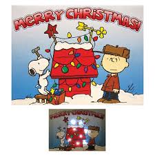 A followup to their earlier snoopy vs. Peanuts Merry Christmas Doghouse Light Up Canvas Print