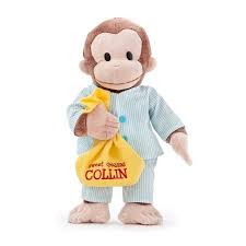 Personalized Curious George 16 Pajamas Plush Doll Walmart Com Curious George Plush Plush Stuffed Animals Plush Dolls