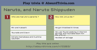 How well do you know this epic show? Trivia Quiz Naruto And Naruto Shippuden