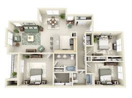 Don't hesitate to brainstorm through several different layout ideas and decorating. 50 Three 3 Bedroom Apartment House Plans Architecture Design Apartment Layout Three Bedroom House Plan Bedroom House Plans