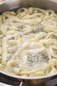 Homemade Egg Noodles Are Quick And Easy To Prepare These Make A Delicious Side Dish That Your Family Wi Homemade Egg Noodles Easy Homemade Noodles Egg Noodles