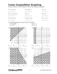 The graph of an inequality in two variables is the set of points that represents all solutions to the inequality. 29 Graphing Linear Inequalities Worksheet Free Worksheet Spreadsheet