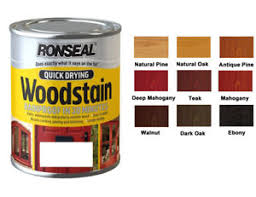 Details About Ronseal Quick Dry Rainproof Woodstain Satin 750ml In Various Colour Exterior W