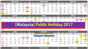 * date subject to change depending on the sighting of the moon. Malaysia Public Holiday 2017 Mykssr Com