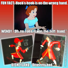 Fun Fact Peter Pan S Flight Captain Hook S Left Hand Is A Hook The Two Figures On The Attraction Have Him With His Right Hand As A Hook Disney