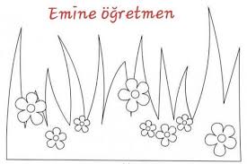 Emine Ogretmen Ilkbahar Taci Yapimi Icin 2 Adet Kullandik Aplike Sablonlari 3d Kartlari Boyama Sayfalari