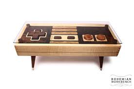 If it s hip it s here archives handcrafted nintendo. Nes Controller Coffee Table Elbow Room