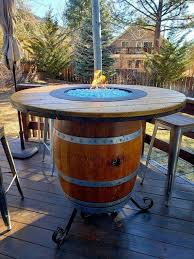Finewoodworkingtools Weinfass Tisch Weinfass Garten Feuertisch