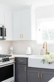 My White Gold Kitchen With Cafe Appliances In 2020 Grey Kitchen Cabinets Gold Kitchen Coastal Inspired Kitchens