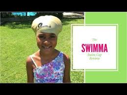 Black girls swim xl silicone swim cap. Afro Kids Midi Purple Swimma Big Natural Hair Swim Caps Natural Hair Styles