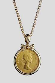 Sovereign Coin Pendant Medallion Gold Pendant Necklace Eduard Sovereign Coin 22kt Gold 14k Gol Coin Pendant Coin Jewelry Gold Pendant