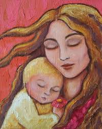 Dreena Burton On Motherhood Vegan Parenting And Imposing Your Beliefs On Your Children Mother Painting Mother Art Mother And Child Painting