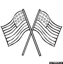 United states flag coloring page. Us Flag Coloring Page Free Us Flag Online Coloring