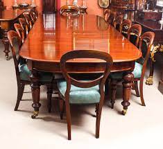 Set of 6 antique dining chairs. Antique Victorian D End Mahogany Dining Table And 14 Chairs 19th Century At 1stdibs