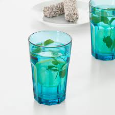 6x ikea cup glasses in clear glass (35cl) drinking glasses water glasses glass drinking | ebay Pokal Glass Turquoise Ikea