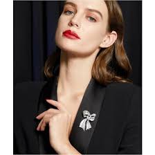 Éternelle Luxusní brož s čirými zirkony Jacoba