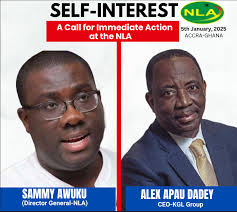 Interestingly Sammy Awuku was busy vetting someone today this is his  terminal report when he was the Ceo of NLA. I will be back.