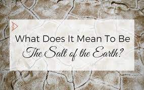 What Does It Mean To Be The Salt Of The Earth Salt Of The Earth Salt And Light Earth Meaning
